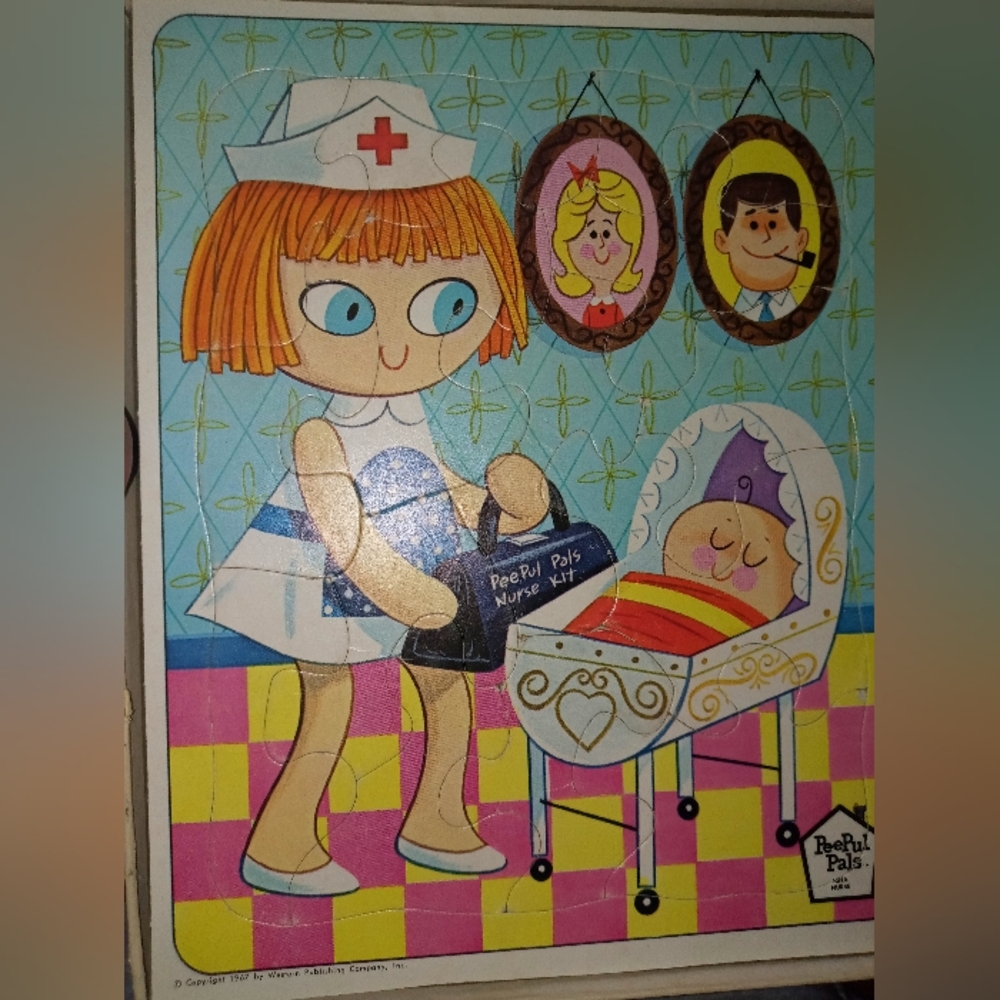 Whitman PeePul Pals 9- Children Puzzles -1967 - Picture 7 of 11